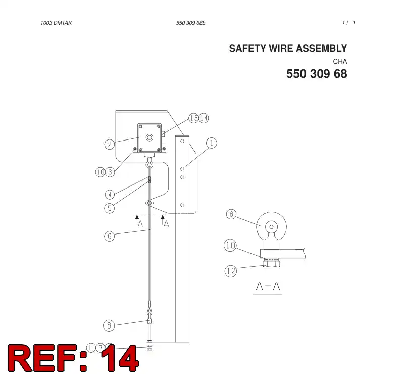 55008289 550 082 89 METALLIC REDUCTION FLANGE - Sandvik Technical Drawing