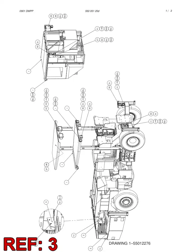 55008478 550 084 78 BRACKET - Sandvik Technical Drawing