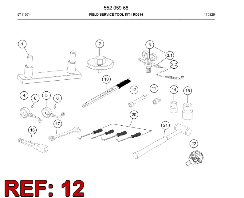 55008559 550 085 59 Extension bar - Sandvik Technical Drawing