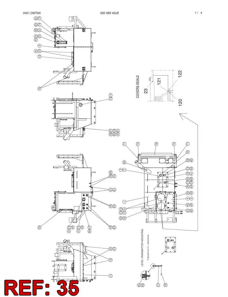 55008687 550 086 87 Plug - Sandvik Technical Drawing