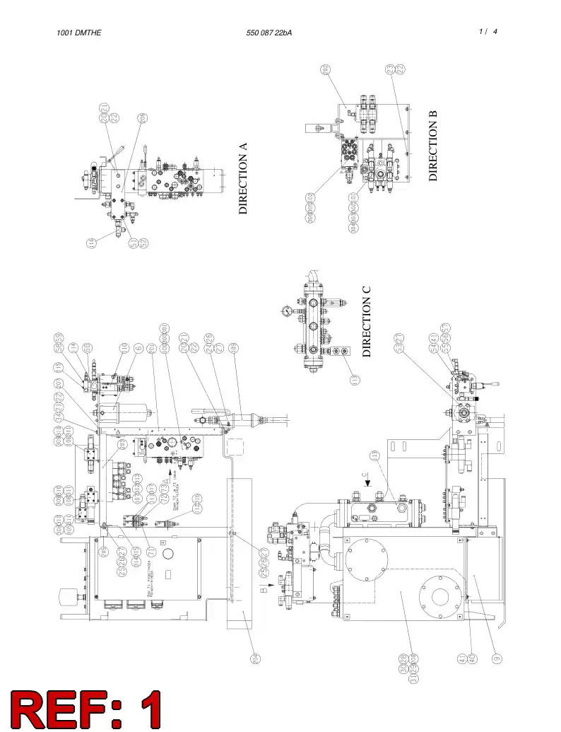 55008724 550 087 24 HYDRAULIC VALVES - Sandvik Technical Drawing