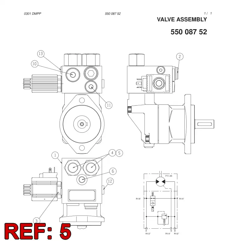 55008761 550 087 61 O-RING - Sandvik Technical Drawing