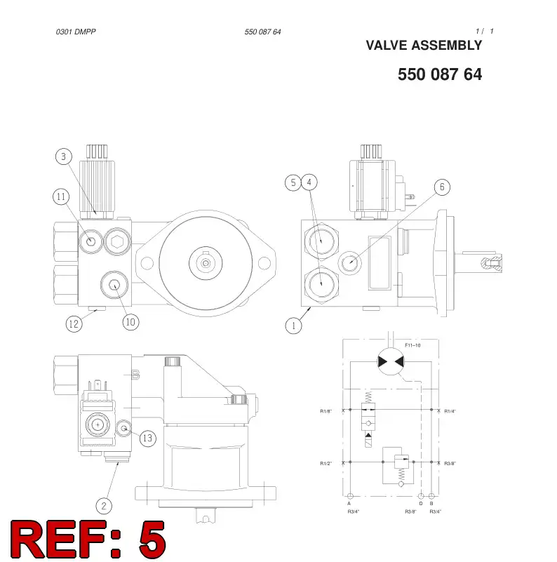 55008767 550 087 67 O-RING - Sandvik Technical Drawing