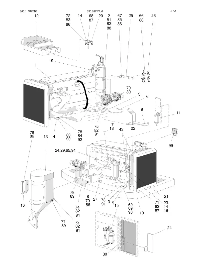 55008772cB 550 087 72cB POWERPACK - Sandvik Technical Drawing