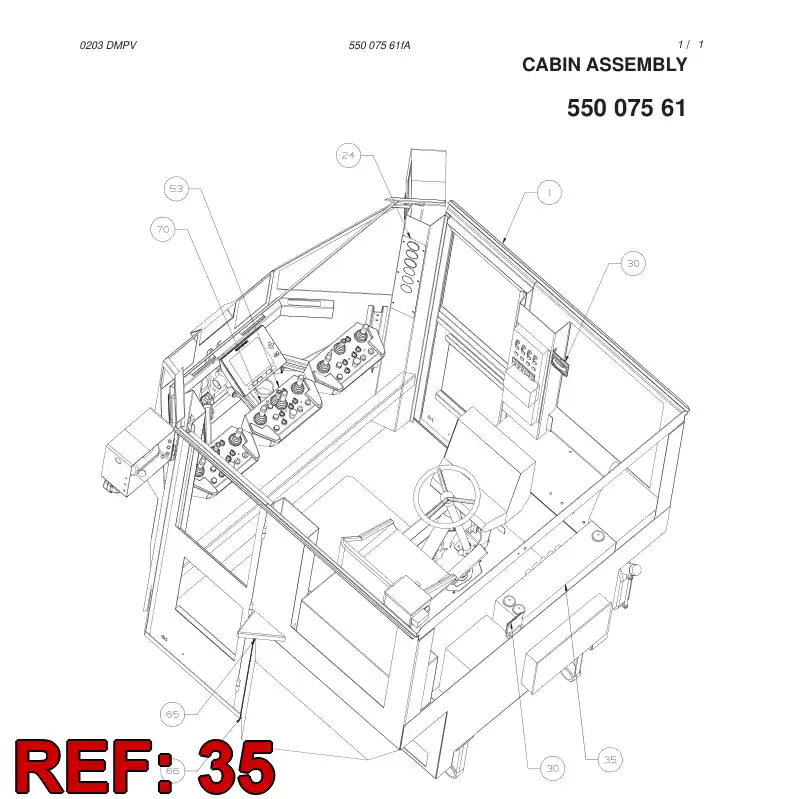 55008777 550 087 77 CABIN HEATER - Sandvik Technical Drawing