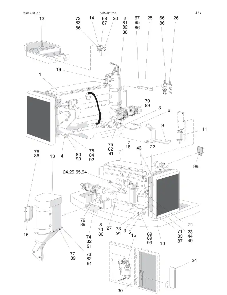 55008815b 550 088 15b POWERPACK - Sandvik Technical Drawing