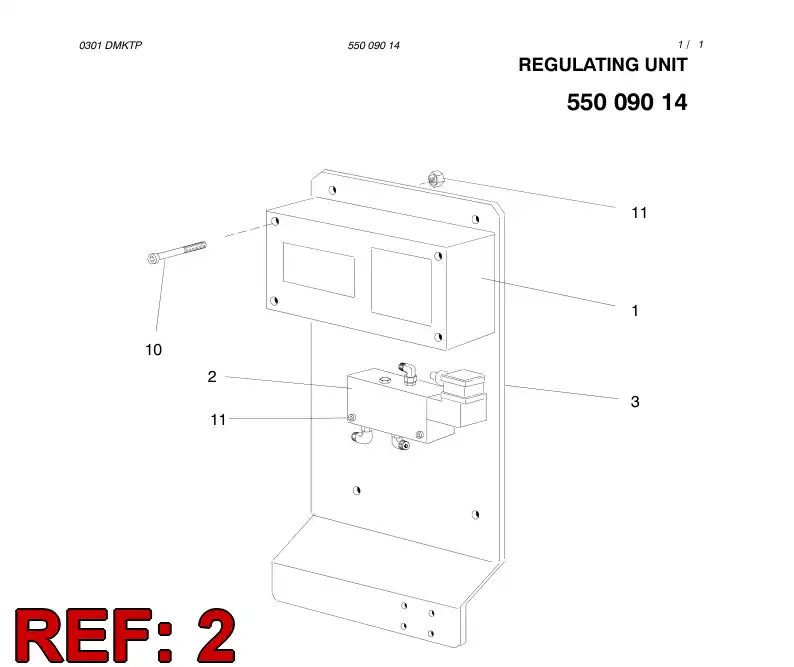 55009011 550 090 11 ASSEMBLY - Sandvik Technical Drawing