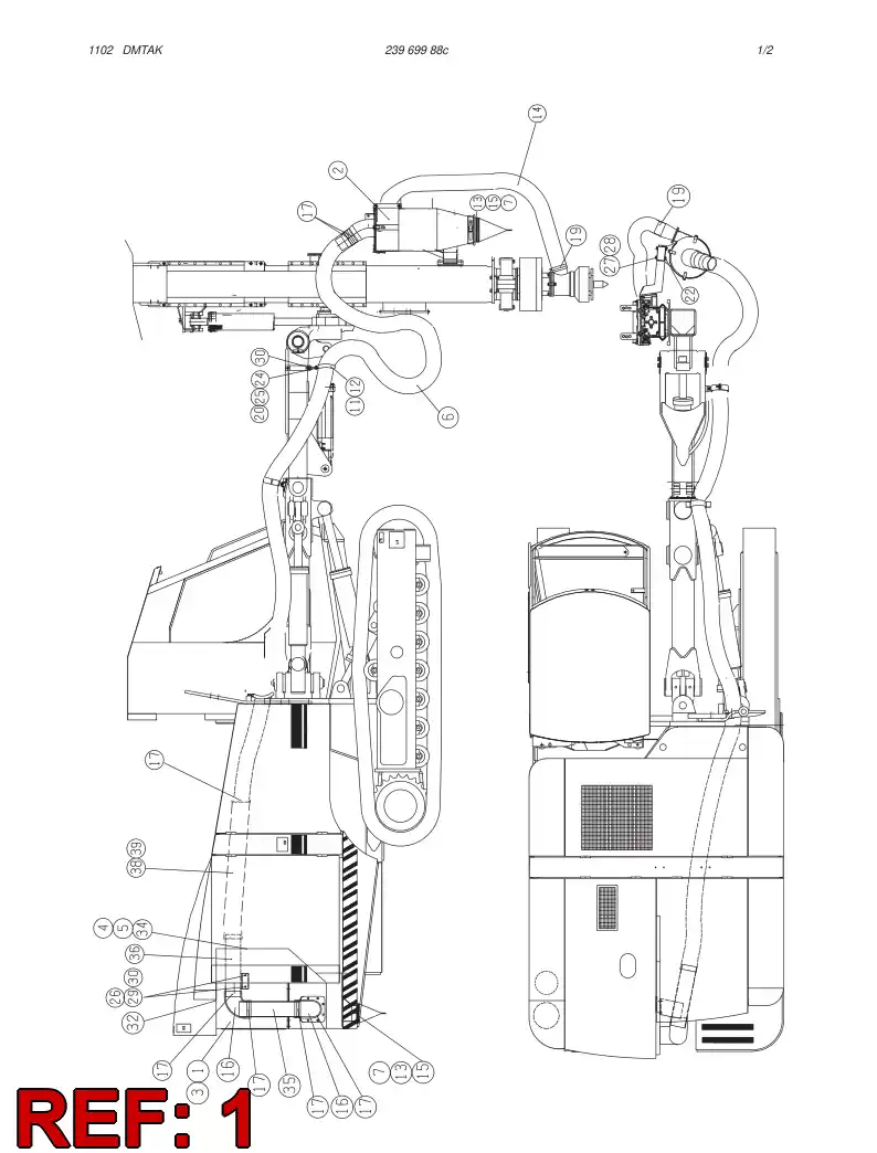 55009013 550 090 13 DUST COLLECTOR - Sandvik Technical Drawing