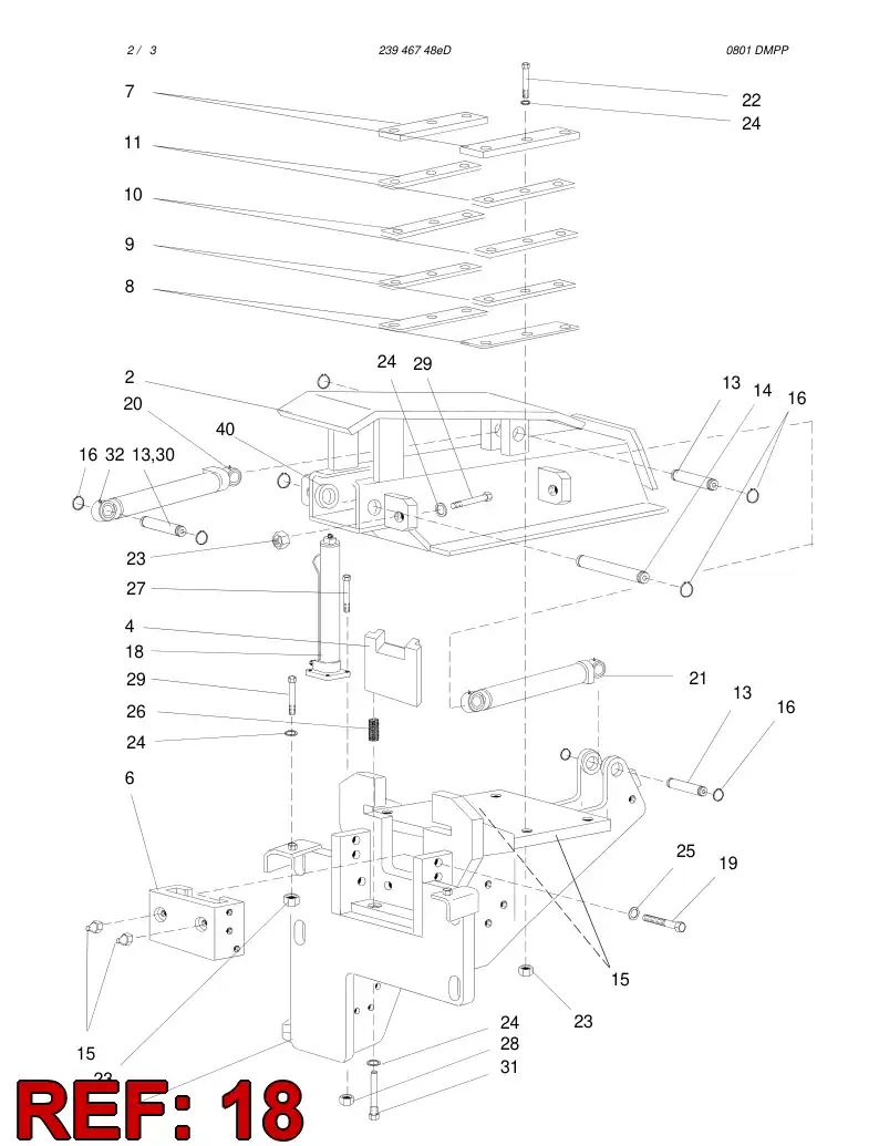 55009016 550 090 16 HYDR. CYLINDER - Sandvik Technical Drawing