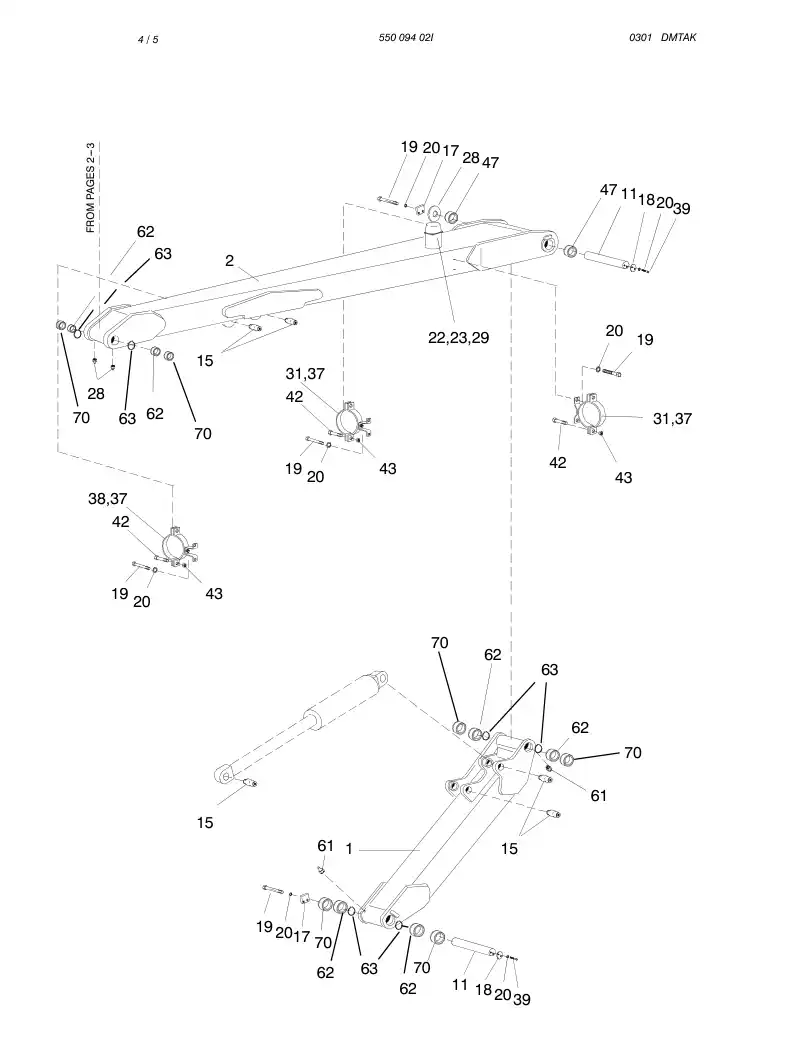 55009402I 550 094 02I BOOM - Sandvik Technical Drawing
