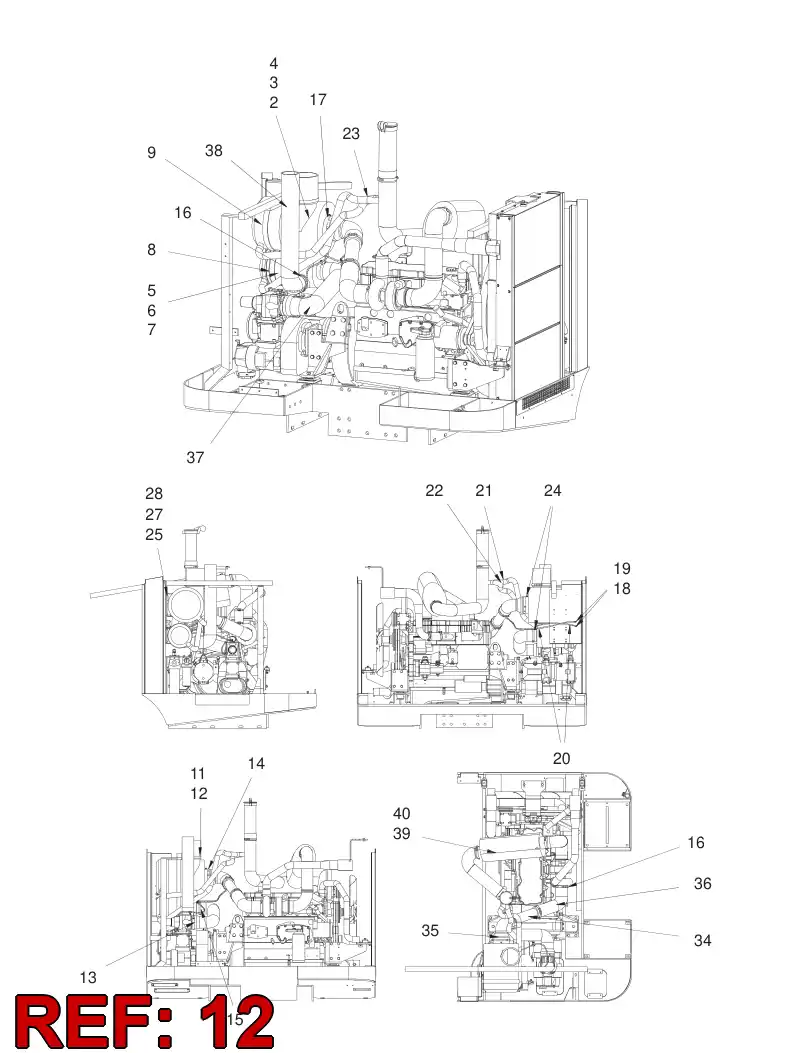 55009496 550 094 96 HOSE - Sandvik Technical Drawing
