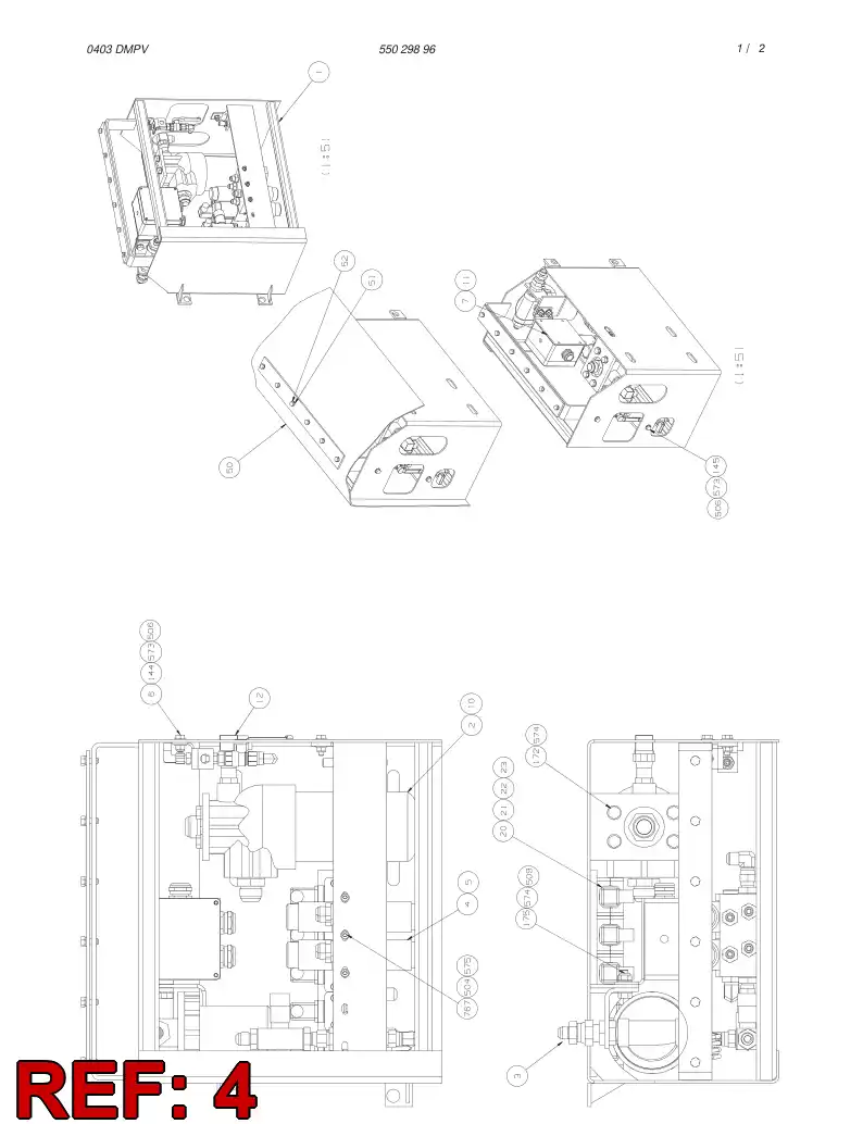 55009695 550 096 95 CONTROL VALVE - Sandvik Technical Drawing