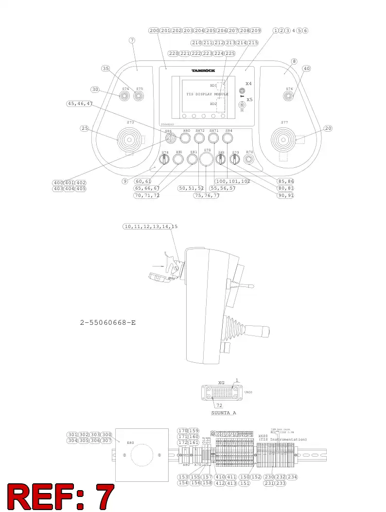 55009771 550 097 71 Decal - Sandvik Technical Drawing