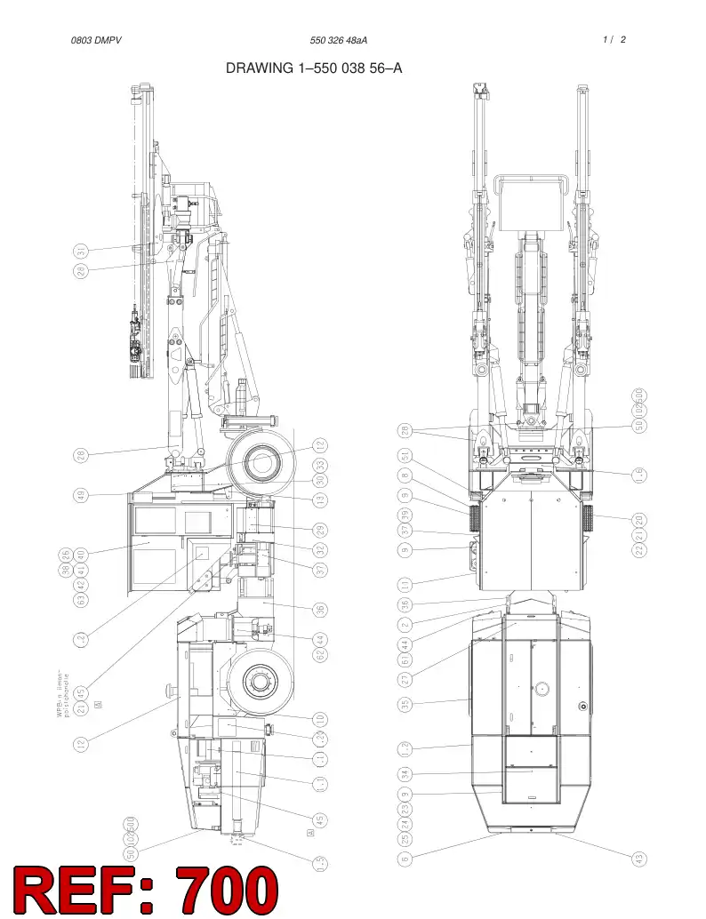 55009900 550 099 00 TRANSPORTATION DRAWING - Sandvik Technical Drawing