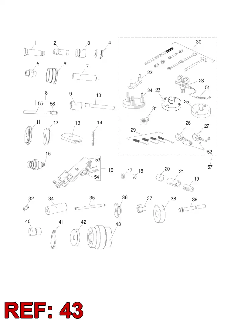 55009931 550 099 31 PUNCH - Sandvik Technical Drawing