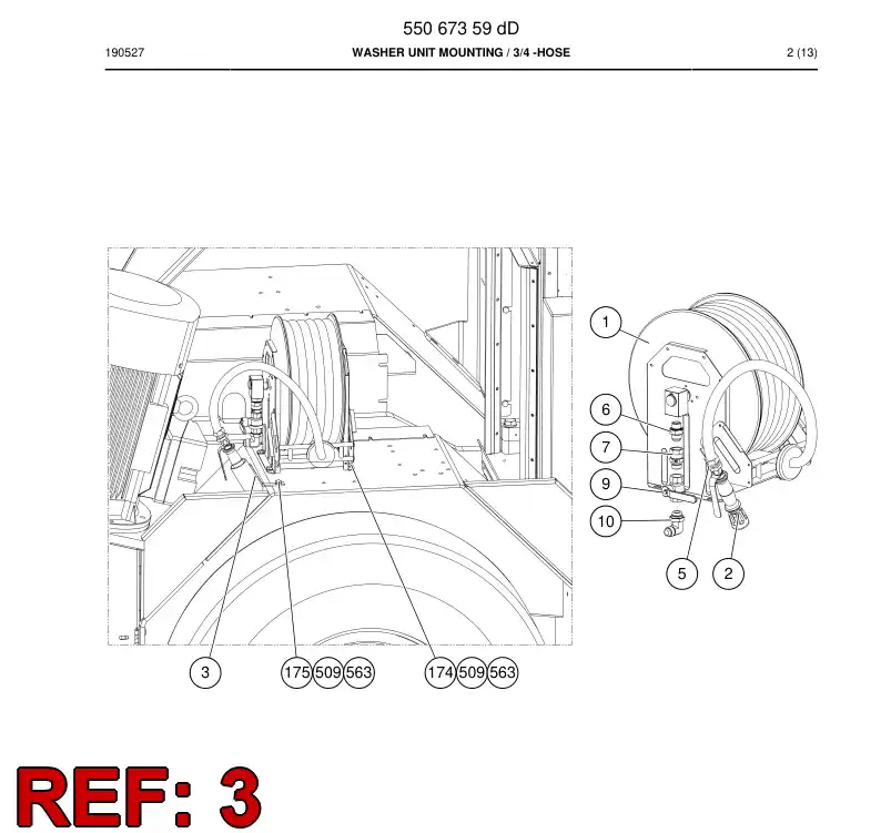 55010367a 550 103 67a Bracket - Sandvik Technical Drawing
