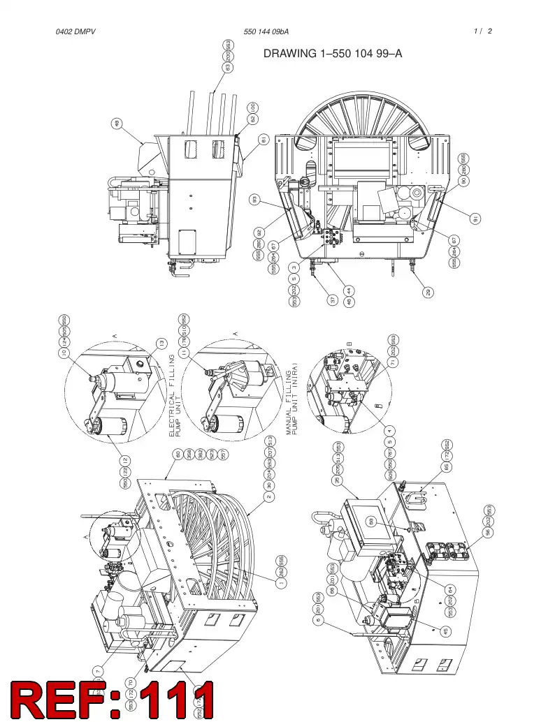 55010383 550 103 83 COUNTERWEIGHT - Sandvik Technical Drawing