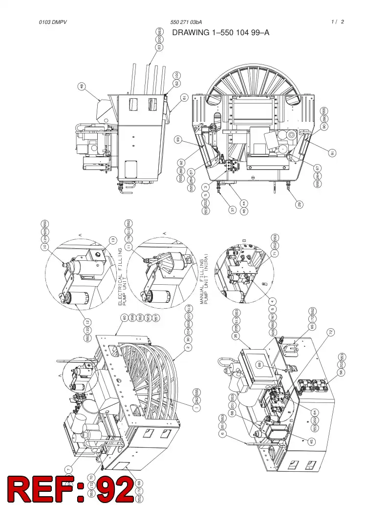 55010384 550 103 84 COUNTERWEIGHT - Sandvik Technical Drawing