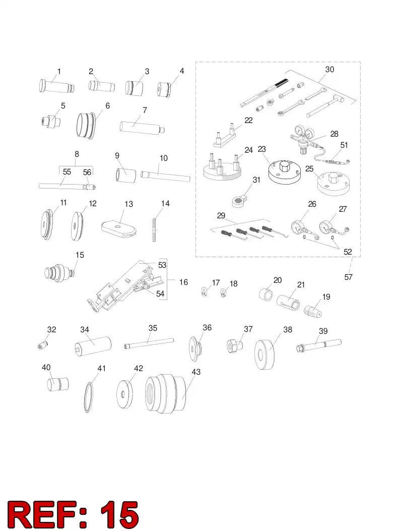 55010396 550 103 96 PUNCH - Sandvik Technical Drawing