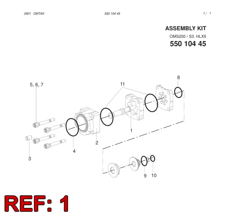 55010441 550 104 41 PLATE - Sandvik Technical Drawing