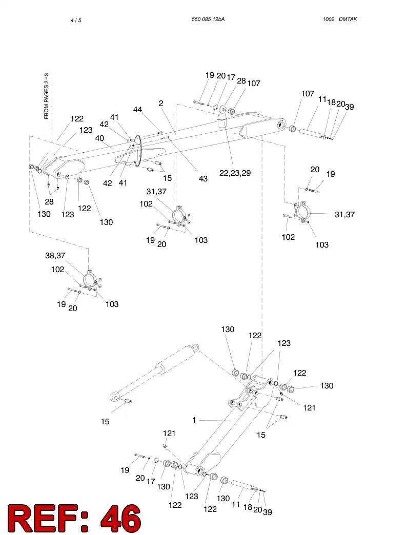 55010579 550 105 79 FASTENER - Sandvik Technical Drawing