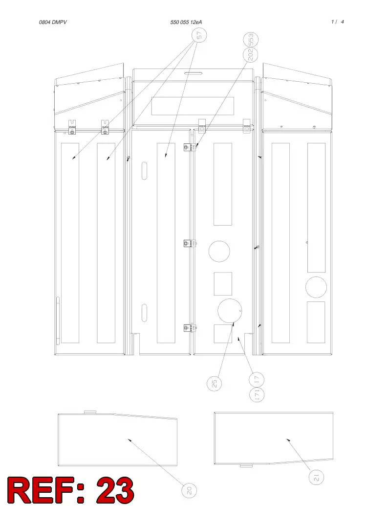 55010642 550 106 42 PLATE - Sandvik Technical Drawing