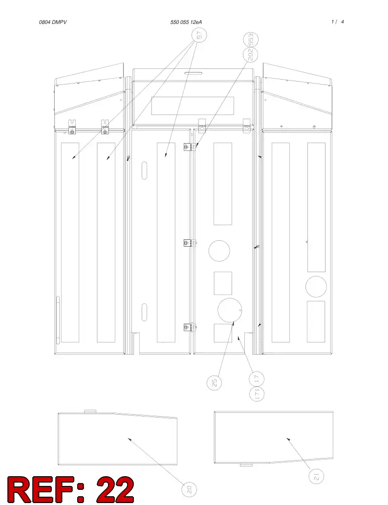55010712 550 107 12 PROFILE - Sandvik Technical Drawing