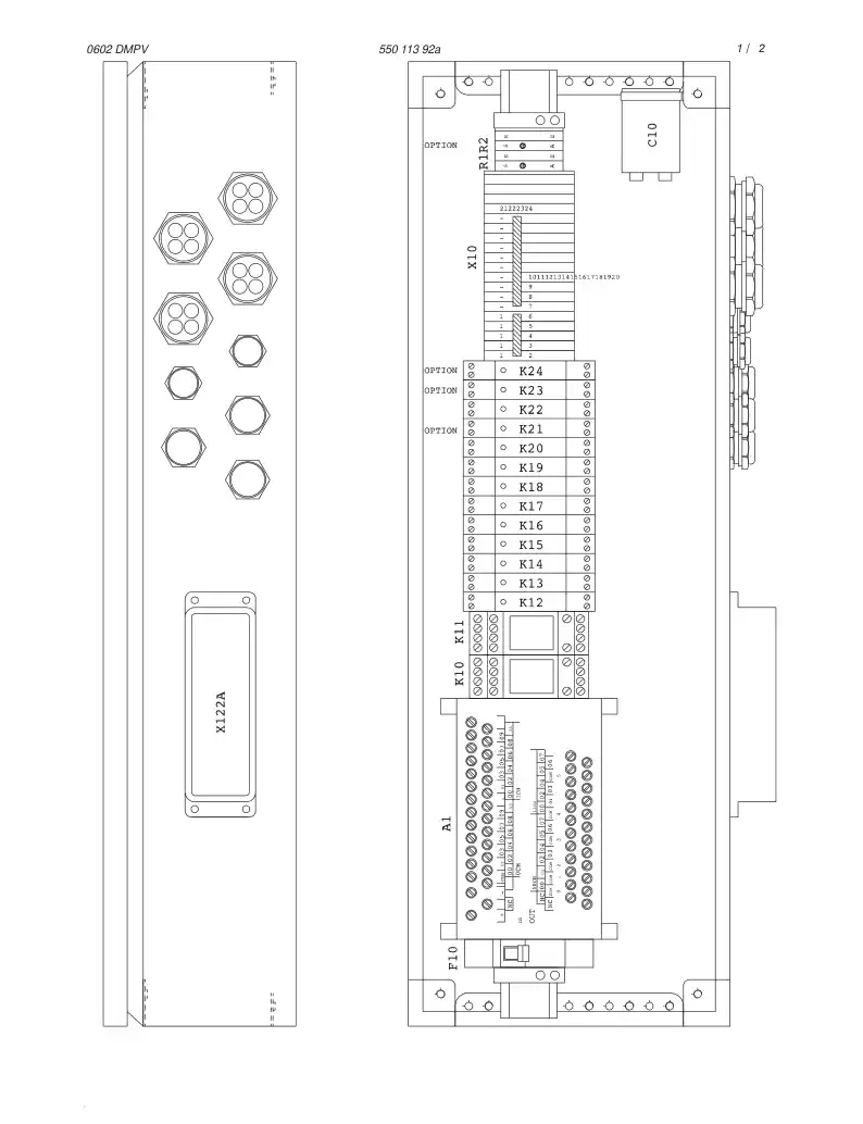 55010927 550 109 27 PROGRAMMED ELECTRONIC ASSEMBLY - Sandvik Technical Drawing