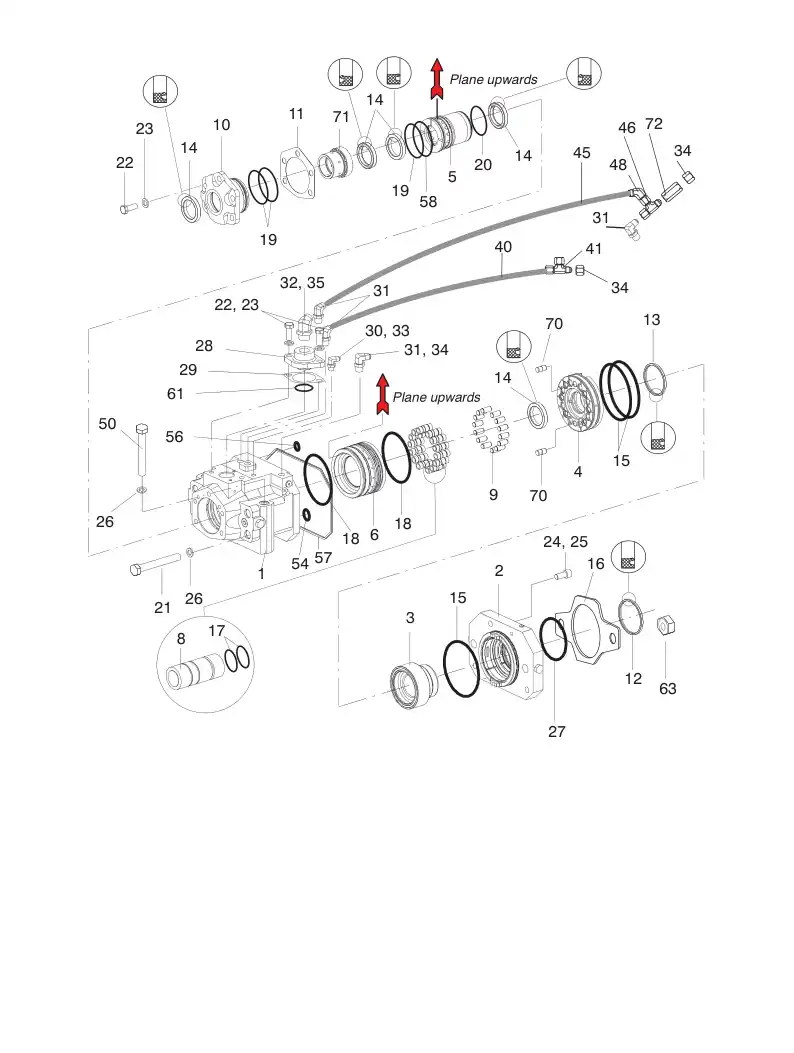 55010948 550 109 48 SEAL KIT - Sandvik Technical Drawing