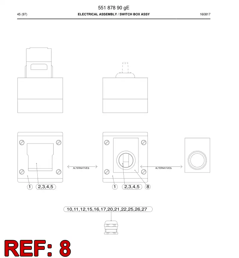 55011020a 550 110 20a SEAL - Sandvik Technical Drawing