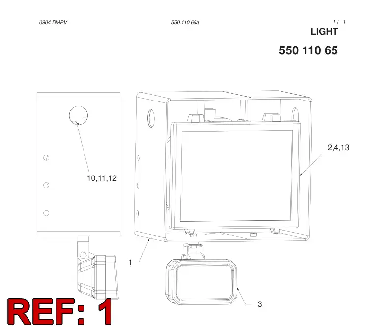 55011066 550 110 66 COVER - Sandvik Technical Drawing