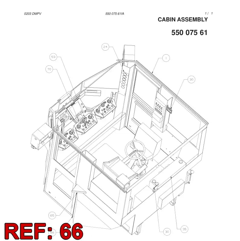 55011141 550 111 41 GASKET PLATE - Sandvik Technical Drawing