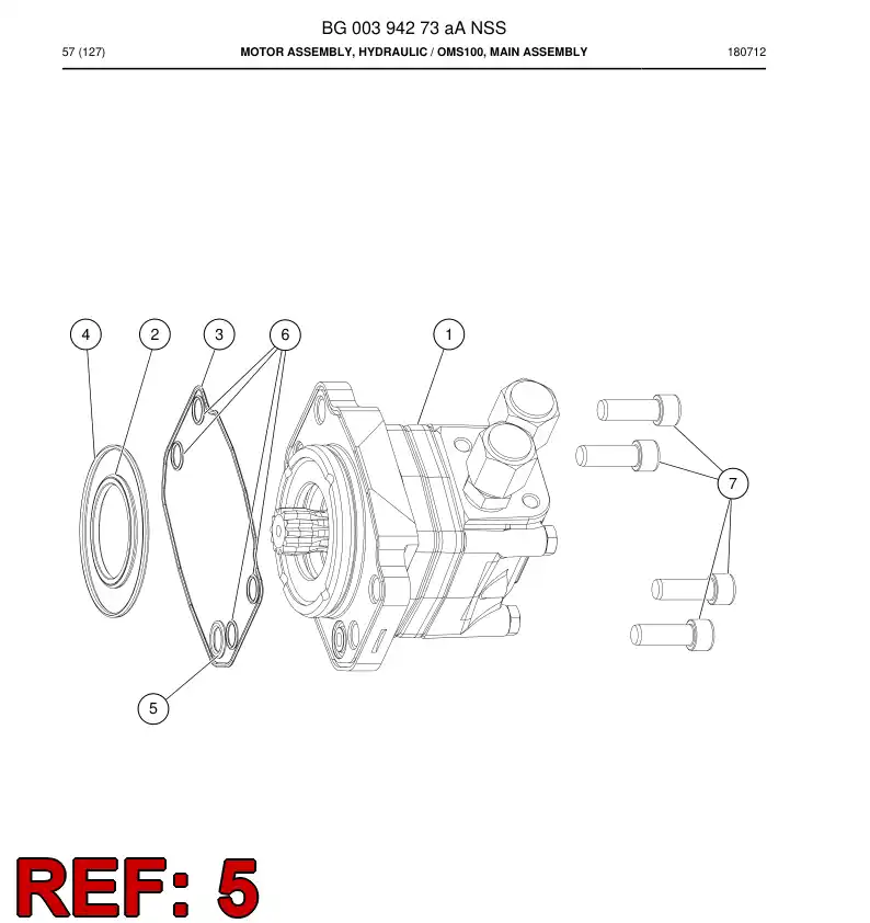 55011147a 550 111 47a O-Ring - Sandvik Technical Drawing
