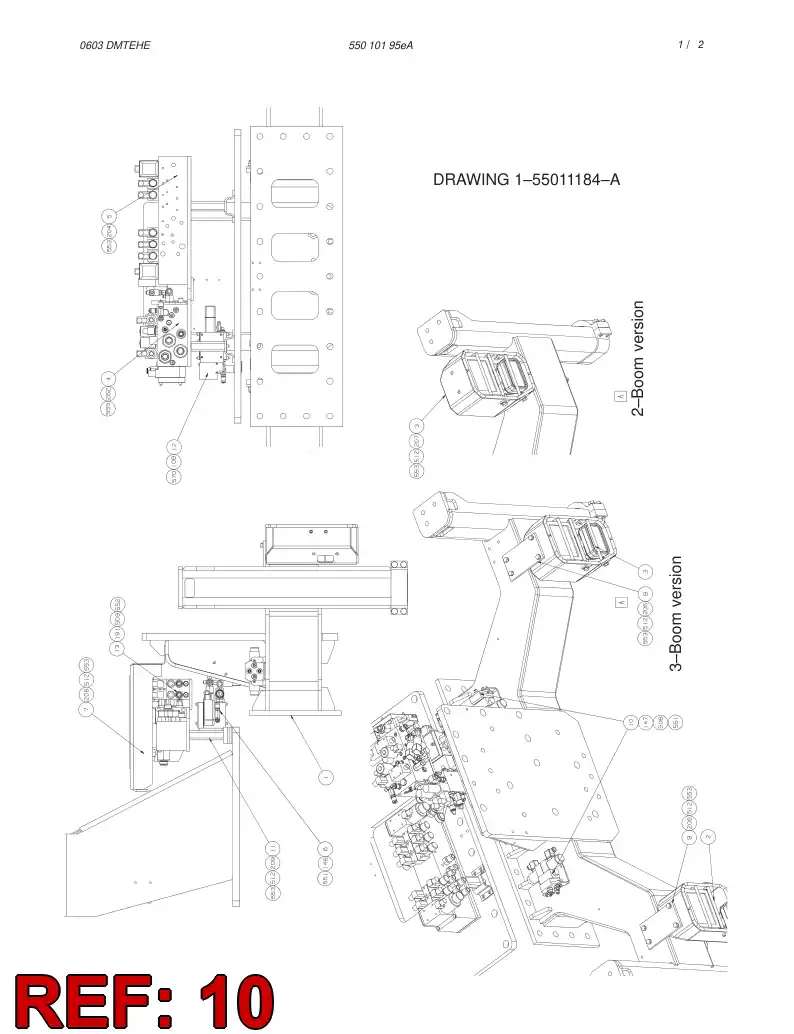 55011209 550 112 09 VALVE ASSEMBLY - Sandvik Technical Drawing