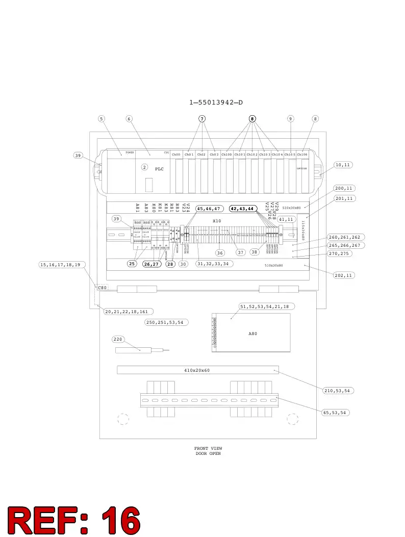 55011217 550 112 17 FIXING CLIP - Sandvik Technical Drawing