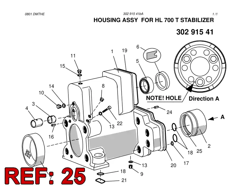 55011372 550 113 72 BEARING BUSHING - Sandvik Technical Drawing