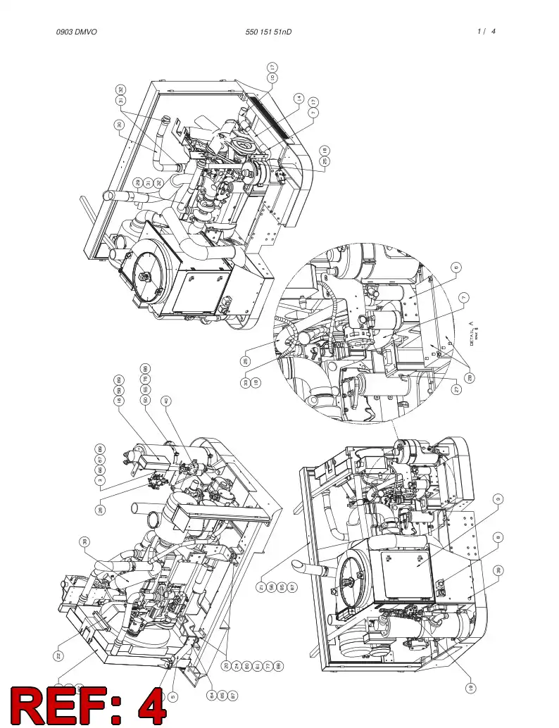 55011670 550 116 70 RADIATOR / AIR COOLER - Sandvik Technical Drawing