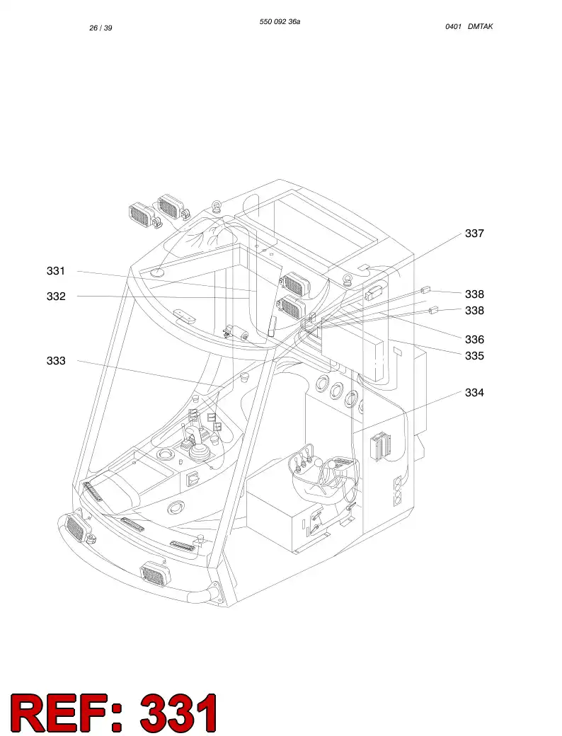 55011707 550 117 07 WIRING HARNESS ASSEMBLY - Sandvik Technical Drawing