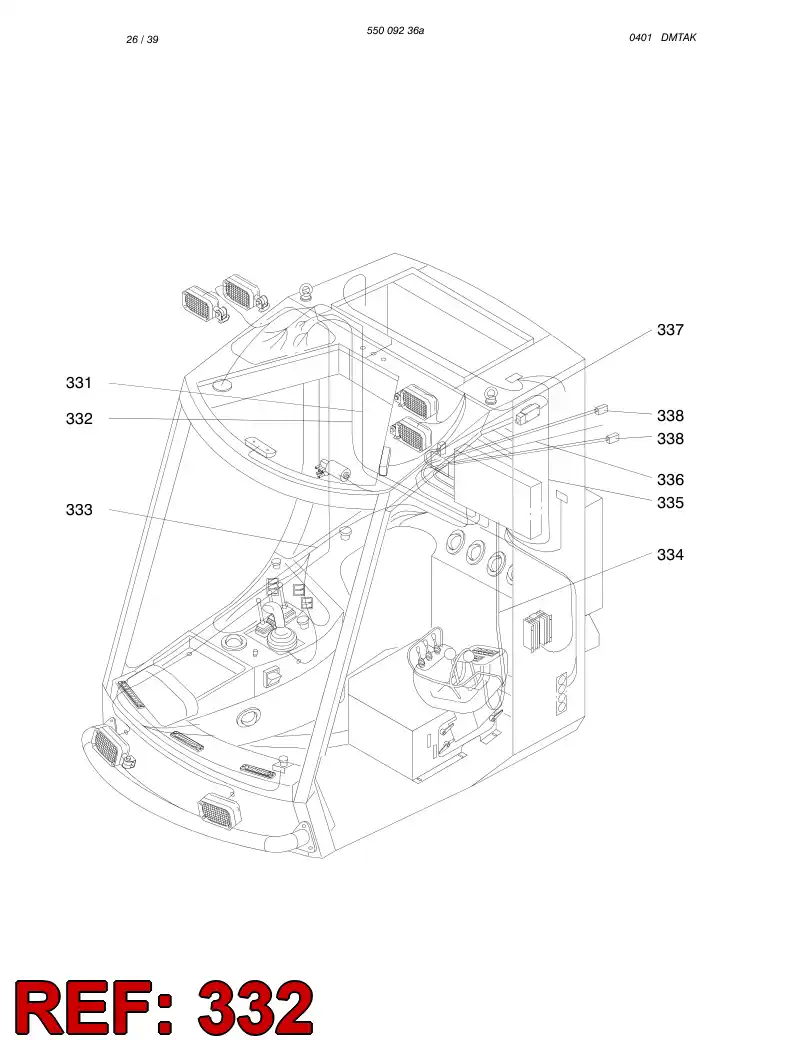 55011708 550 117 08 WIRING HARNESS ASSEMBLY - Sandvik Technical Drawing