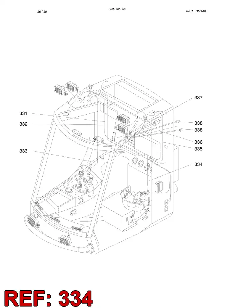 55011710 550 117 10 WIRING HARNESS ASSEMBLY - Sandvik Technical Drawing