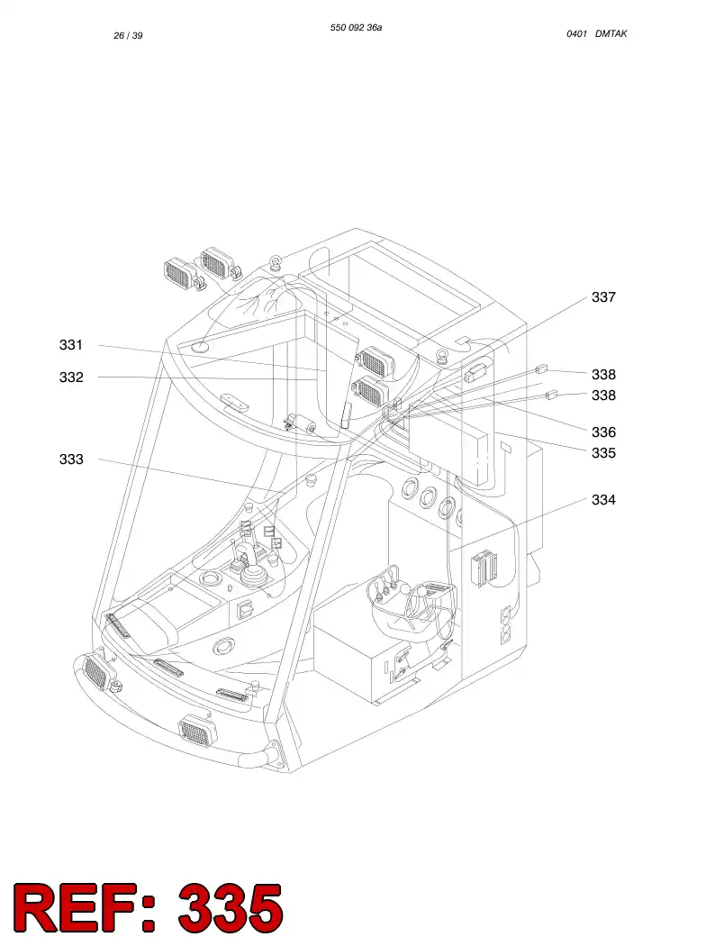 55011711 550 117 11 WIRING HARNESS ASSEMBLY - Sandvik Technical Drawing