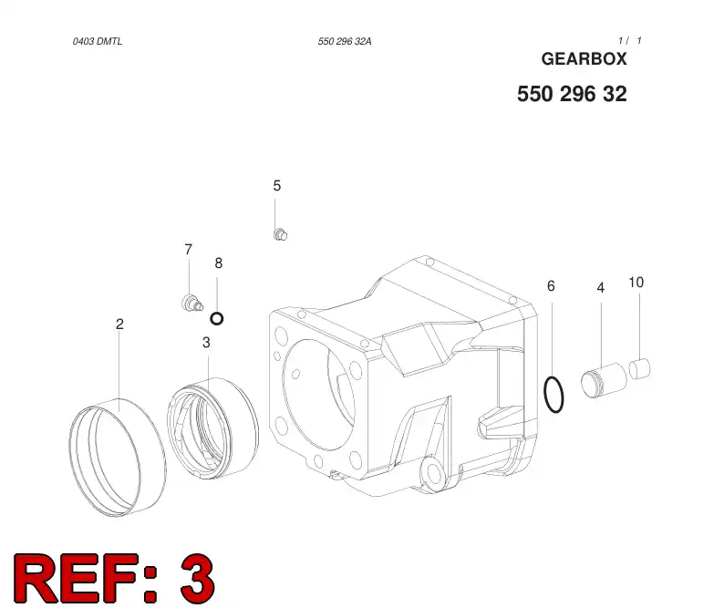 55011726 550 117 26 BUSHING - Sandvik Technical Drawing