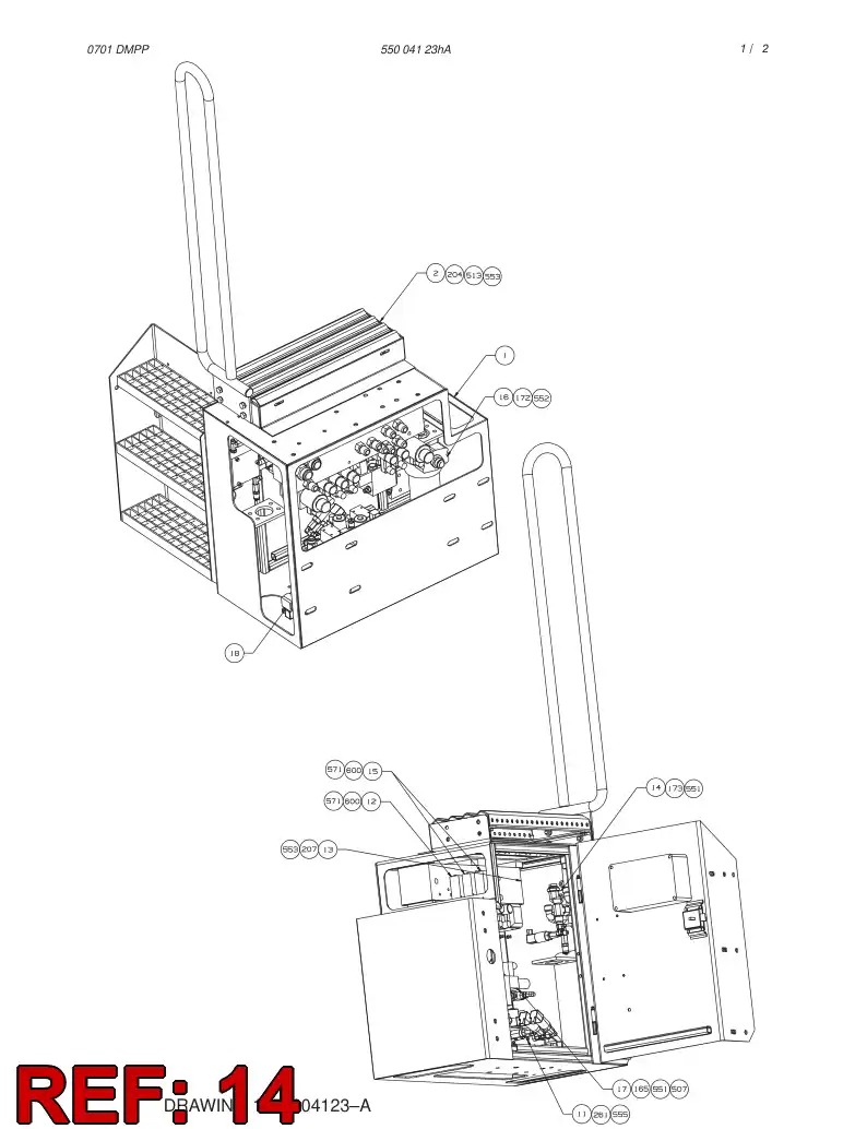 55011758 550 117 58 VALVE ASSEMBLY - Sandvik Technical Drawing