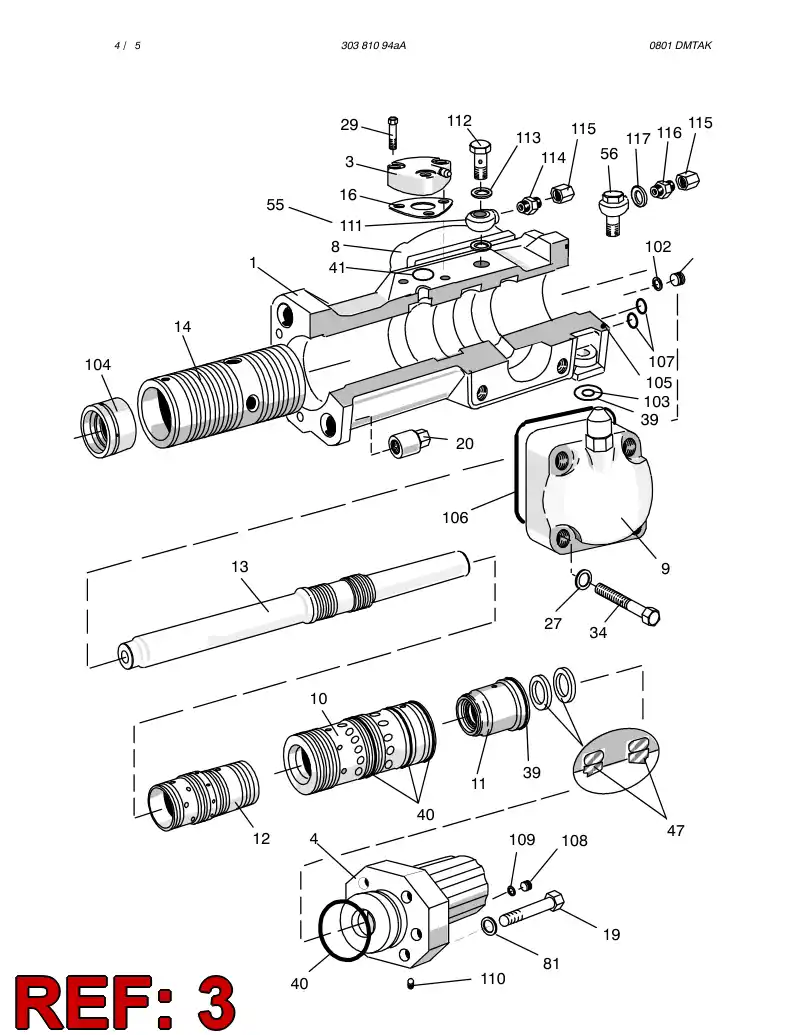 55011763 550 117 63 PRESSURE ACCUMULATOR - Sandvik Technical Drawing