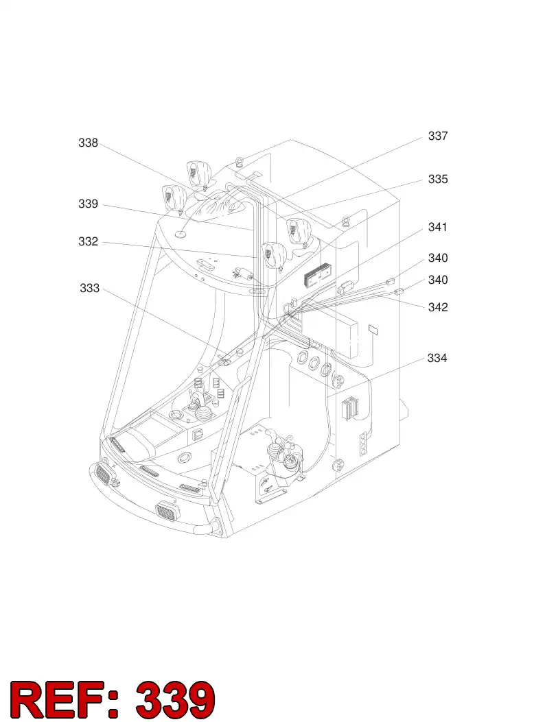 55011772 550 117 72 WIRING HARNESS ASSEMBLY - Sandvik Technical Drawing