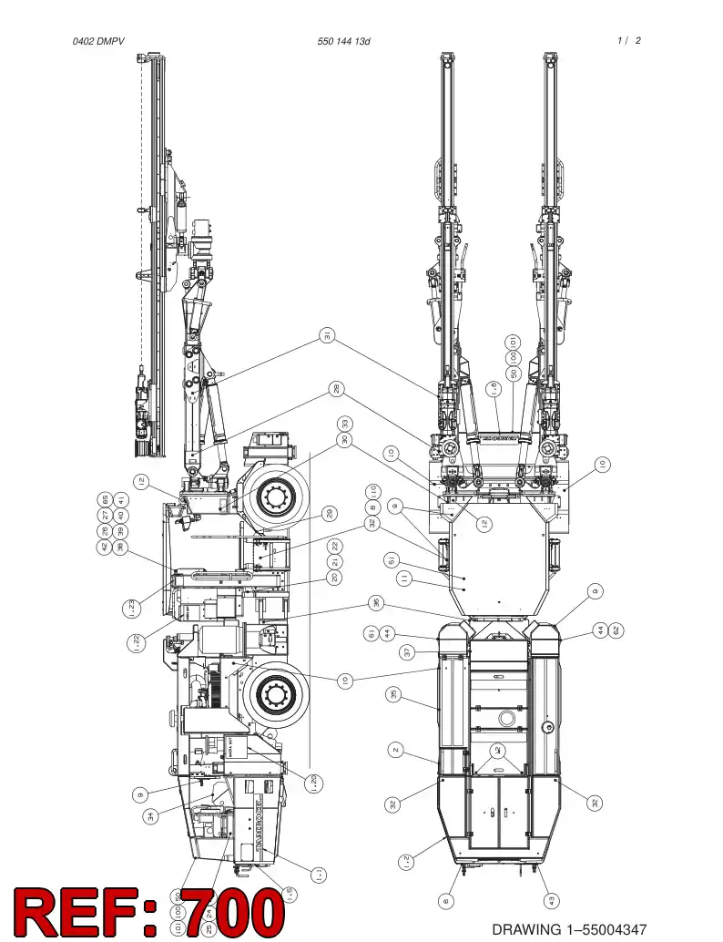 55011800 550 118 00 TRANSPORTATION DRAWING - Sandvik Technical Drawing