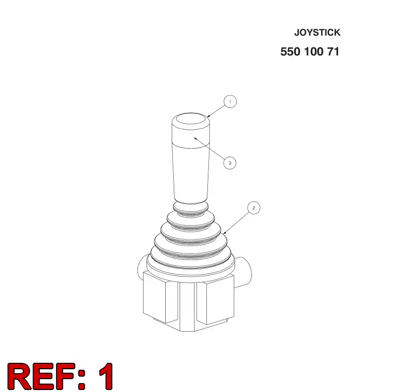 55011842 550 118 42 RUBBER CAP FOR HANDLE - Sandvik Technical Drawing