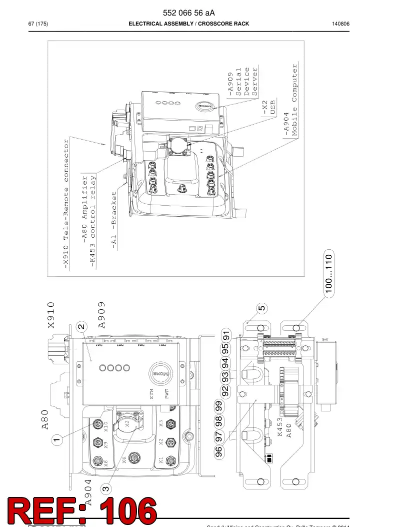 55011974b 550 119 74b SLOTTED RAISED COUNTERSUNK HEAD SCREW - Sandvik Technical Drawing