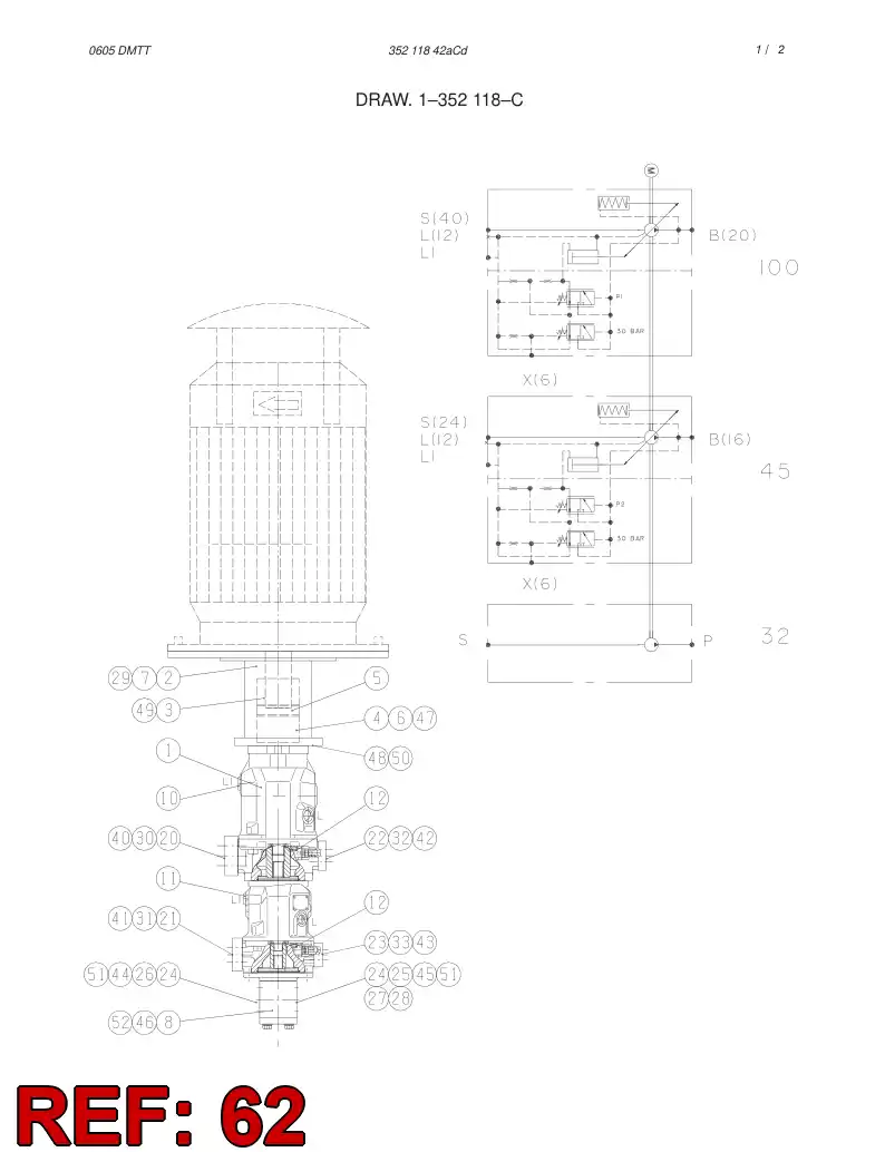 55011976 550 119 76 SEAL KIT - Sandvik Technical Drawing