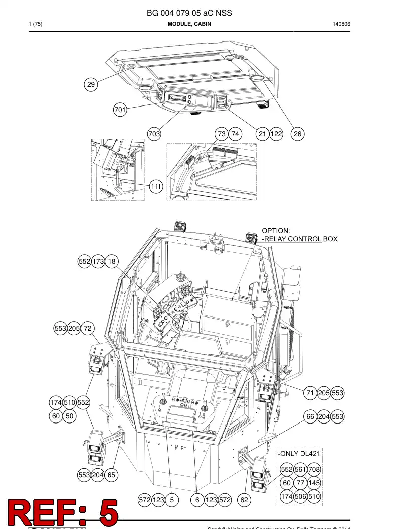 55012050d 550 120 50d Plate, Mounting - Sandvik Technical Drawing